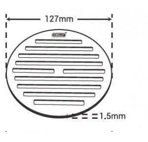 Chilly SS Golden Classic Round Flat Cut Matt Finish 4 Inch Drain Jali, GC-RFC-127