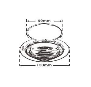 Chilly SS India King Lifestyl Round Matt Finish 4 Inch Drain Jali, IK-LR-138