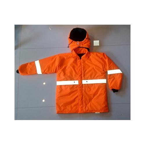 Fire Safety Jacket Inherently Flame Retardant Fabric, Size: Large (Orange)