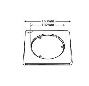 Chilly Drain Jali   CO-S-153  SS Cleanout Square Gloss Finish 4-5 Inch