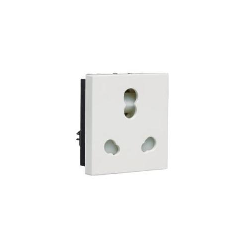 Crabtree Verona 6/16A 3 Pin Shuttered Socket With ISI Marking, ACVKCWW163