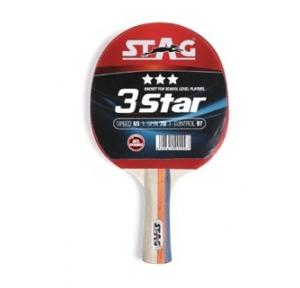 Stag 3 Star Table Tennis Racket, 26Inch