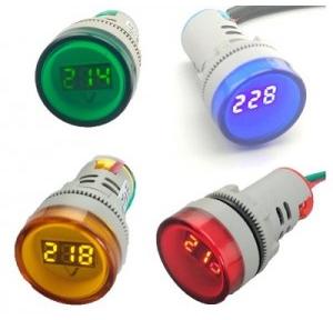 Digital Voltmeter Indicator Led Lamp Red /Yellow/Blue/Green/Amber