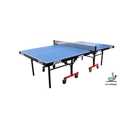 Stag International T.T.F.I. Approved Top 25mm Pre laminated 100mm Wheels Table Tennis Table 2740x1525x760 mm, TTIN 80