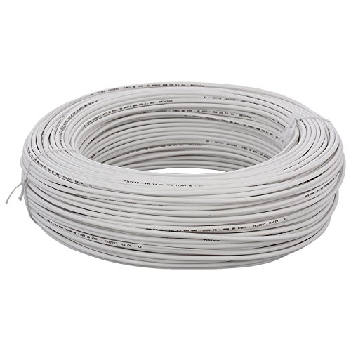 FR PVC Insulated Flexible Cable 2.5 Sqmm 3 Core, 100 mtr (White)