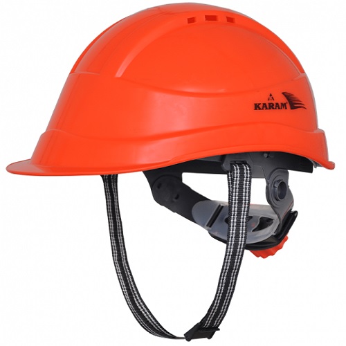 Karam PN542 Ventilation Ratchet Type Red Safety Helmet