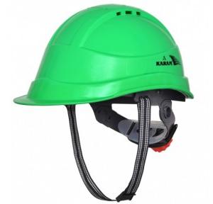 Karam PN542 Ventilation Ratchet Type Green Safety Helmet