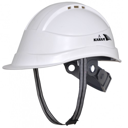 Karam PN542 Ventilation Ratchet Type White Safety Helmet