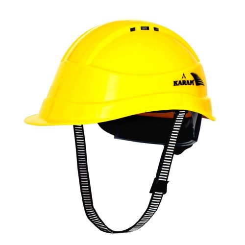Karam PN542 Ventilation Ratchet Type Yellow Safety Helmet