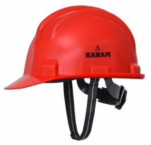 Karam PN521 Ratchet Type Red Safety Helmet