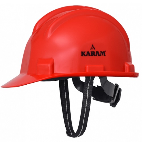Karam PN521 Ratchet Type Red Safety Helmet