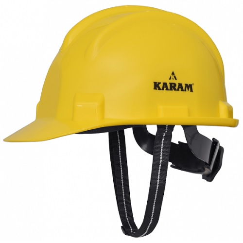 Karam PN521 Ratchet Type Yellow Safety Helmet