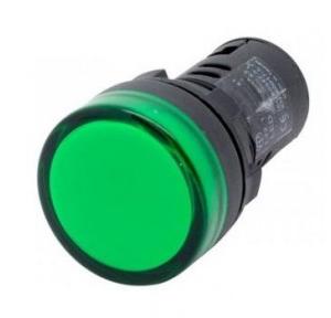 Panel Mount LED Indicator Round, 24V DC (Green)