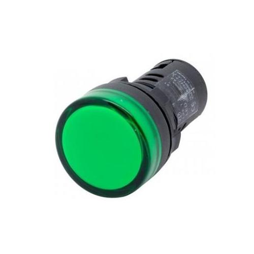 Panel Mount LED Indicator Round, 24V DC (Green)