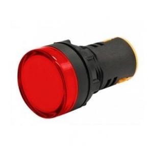 Panel Mount LED Indicator Round, 24V DC (Red)