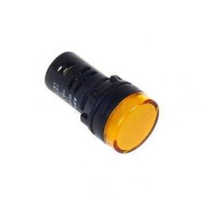 Panel Mount LED Indicator Round, 230V AC (Yellow)