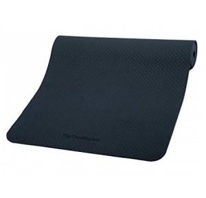 The True Mat TPE Yoga and Exercise Mat with Alignment Lines for Grip 6x2 ft, Thickness: 6mm (Blue)