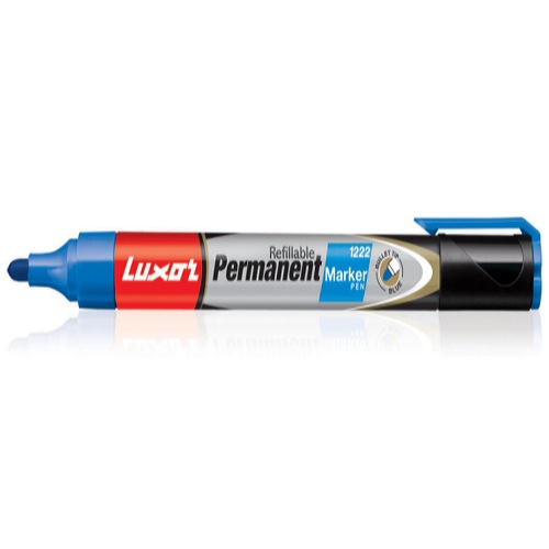 Luxor Refillable Permanent Marker Pen (Blue), 1222 9000018203