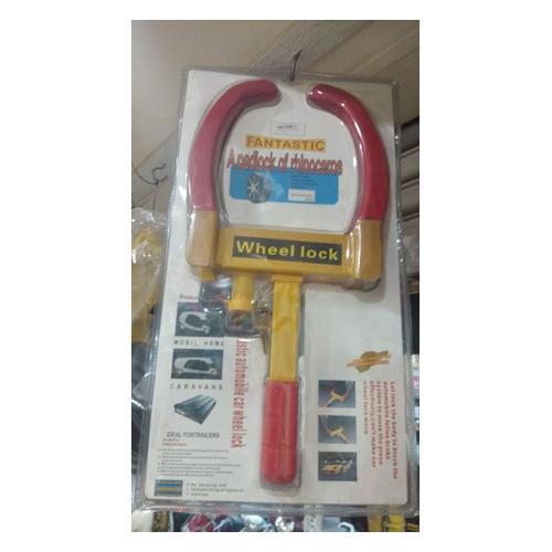 Fantastic Anti-Theft Tyre Wheel Clamp Lock Jammer (Red and Yellow)
