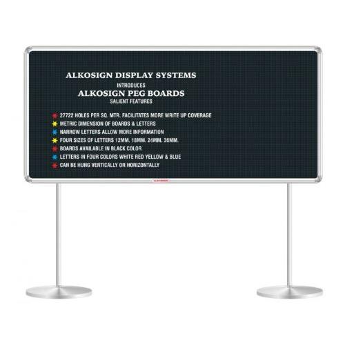 Alkosign Display Peg Board & Pedestal Stand 900x1500 mm, ASB 90150