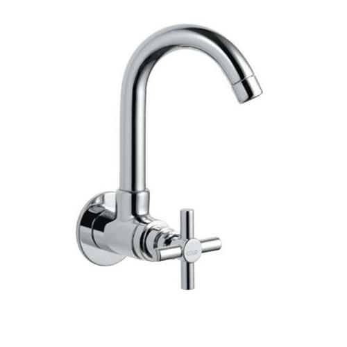 Jaquar Sink Cock With Wall Mounted SOL-CHR-6347 Spout And Wall Flange