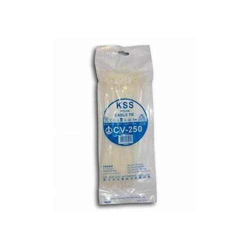 KSS Cable Tie Nylon 150mm White Pack of 100