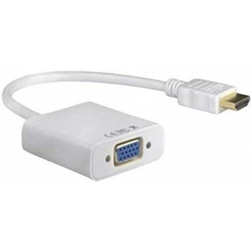 HDMI to VGA Converter Adapter Cable (White)