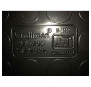 Vardhman Electrical Insulation Rubber Mat 3.3KV IS:15652 Size: 1x2 Mtr Thickness: 2mm (Black)