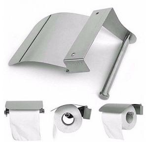 Toilet Roll Paper Holder with Screws Stainless Steel 135x130x45mm, (Chrome Plated)
