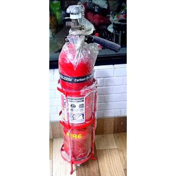 MS Stand for Fire Extinguisher 6kg Size : Inner dia 17cm & length 44cm Color: Red