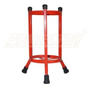 MS Stand for Fire Extinguisher 6kg Size : Inner dia 17cm & length 44cm Color: Red