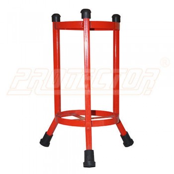 MS Stand for Fire Extinguisher 6kg Size : Inner dia 17cm & length 44cm Color: Red