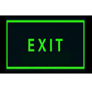 Celling Handing Glow Exit Signage, Size: 12x6 Inch