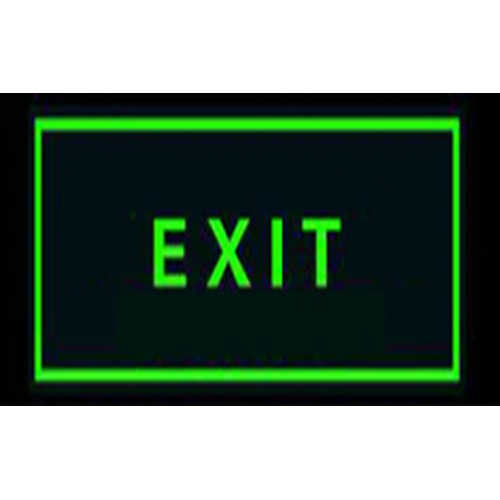 Celling Handing Glow Exit Signage, Size: 12x6 Inch