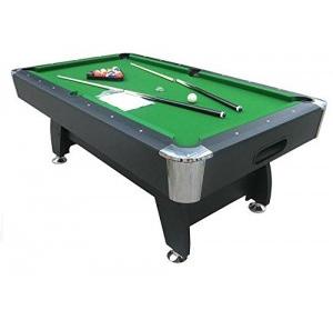 Play In The City Pool Table 8ft X 4ft Blue American Style Billiard Thickness 18mm MDF Wood Automatic One side Ball Collection With Accessories 2 Cue Stick and 1 Chalk Pair 1 Trangle 1 Ball Box 1 Brush