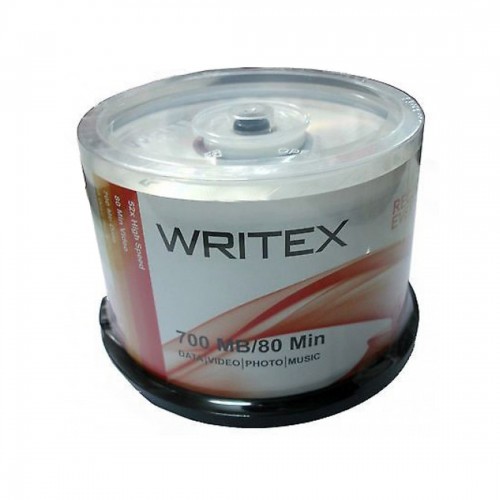 Writex CD-R Spindle 700MB/80min (Pack of 50 Pcs)