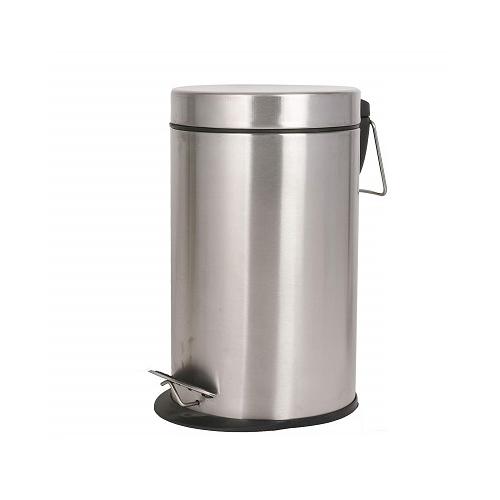 Pedal Dustbin Size 8x12 Inch SS202 7 Ltr