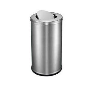 Swing Dustbin Size 14x32 Inch SS202 80 Ltr