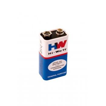 Hi Watt Zinc Carbon Battery 9V