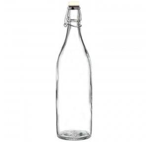 Transparent Plain Glass Water Bottle 1 Ltr