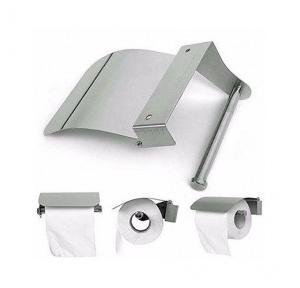 Toilet Roll Paper Holder With Screws Stainless Steel 135x130x45mm (Chrome Plated)