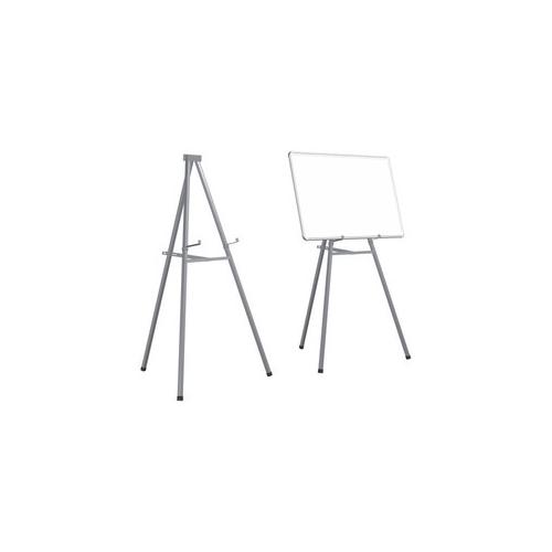 Non Magnetic White Board 4x3 ft With MS Powder Coated Black Easel Stand