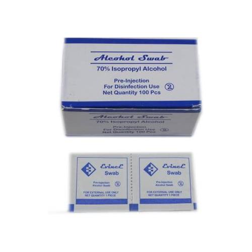 Alcohol Swab 70% IPA Pack of 100 Pcs