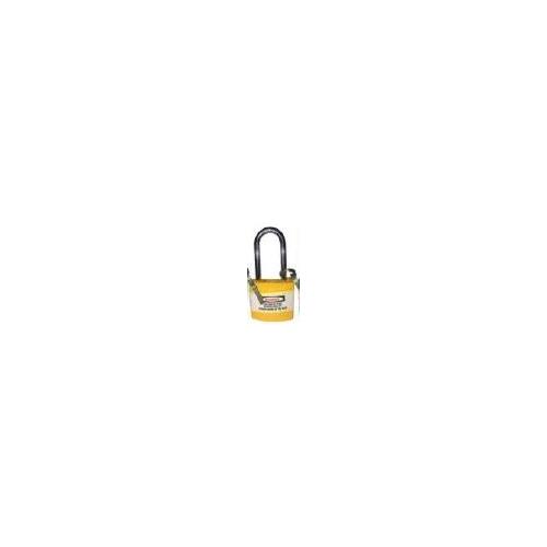 Jacket Long Shackle Padlock ABS Cover Instruction Stickers for Each Lock SH-PL-LS Yellow Pack of 3
