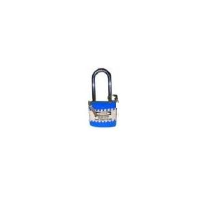 Jacket Long Shackle Padlock ABS Cover Instruction Stickers for Each Lock SH-PL-LS Blue Pack of 3