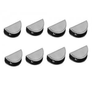 Smart Shophar Glass Shelf Bracket SS D Type 1.5 Inch 8mm Pack of 8 Pcs