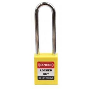 Dielectric Padlock Extra long shackle With ABS Cover 76mm Yellow SH-DPLLS-KDEL Pack of 10
