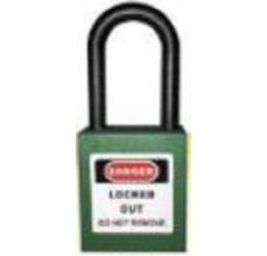 Dielectric Nylon Having Safety Isolation Lockout Padlock With lock key and Master key  Green SH-DPLLS