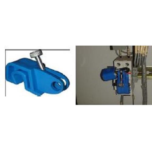 Lockout Padlock Circuit Breaker Double And Triple Pole Blue Colour With Special Folding Screw SH-UCB-Blue-LSS