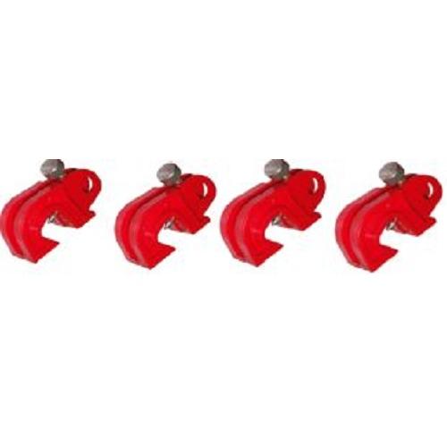 Lockout Universal Circuit Breaker With Self Foldable Screw Red SH-UCBSS